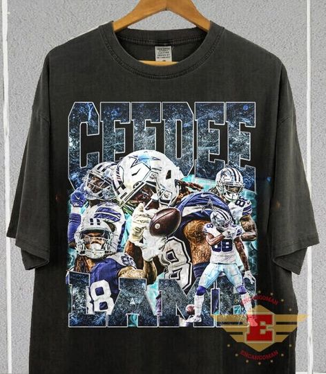 Vintage 90s Graphic Style CeeDee Lamb T-Shirt, CeeDee Lamb shirt, Vintage Sport Tee, Retro American Football Bootleg Gift