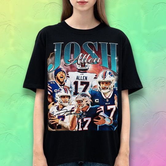 Josh Allen Shirt, Josh Allen T-Shirt, Football Sweatshirt, Vintage Football Shirt