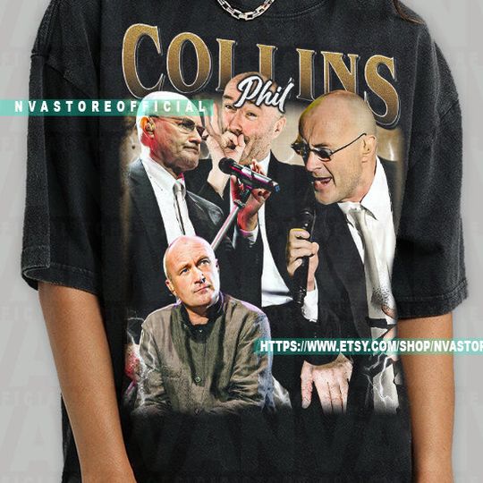 Limited Phil Collins Vintage Shirt, Singer and Drummer, Gift For Woman and Man Unisex T-Shirt