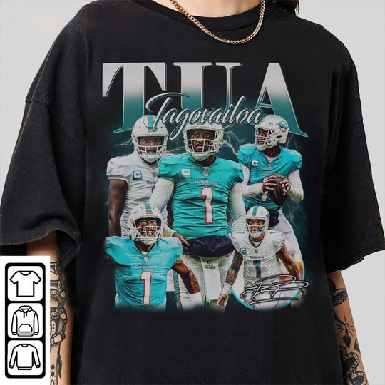 Vintage 90s Graphic Style Tua Tagovailoa T-Shirt, Tua Tagovailoa Shirt, Miami Football Shirt, Vintage football Sport Shirt