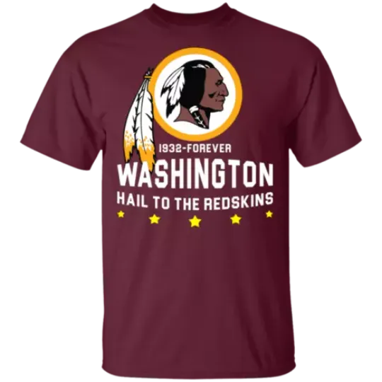 Men's Washington REDSKINS Forever HTTR Save the Name T-Shirt  | American Football Shirt | Sport Lover Gift