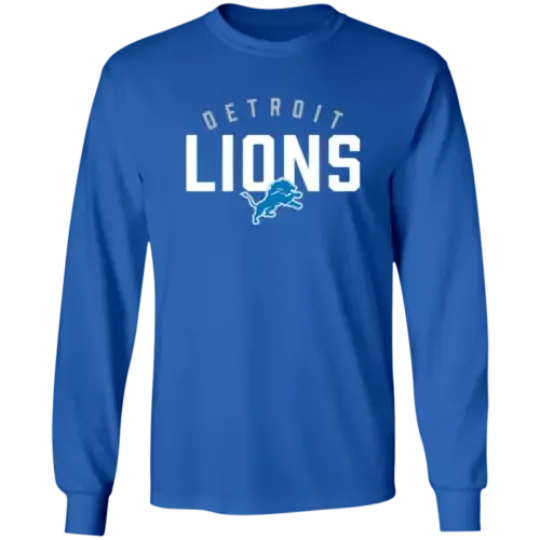 Men's Detroit Lions Long Sleeve Shirt | American Football Shirt | Sport Lover Gift