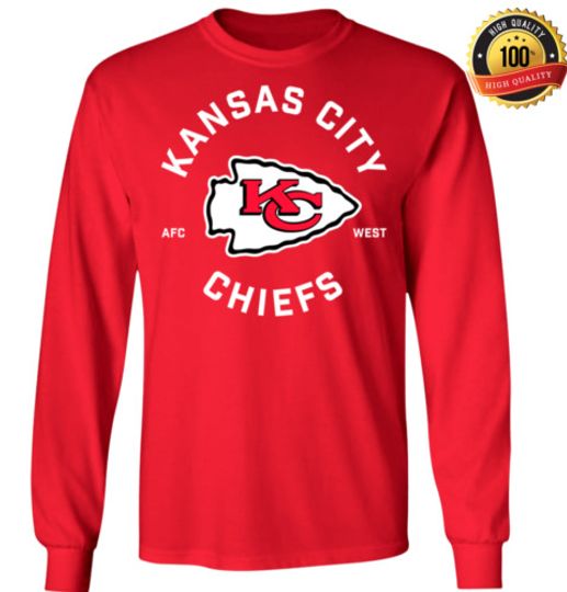 Men's Kansas City Chiefs football Long Sleeve TShirt | American Football Shirt | Sport Lover Gift