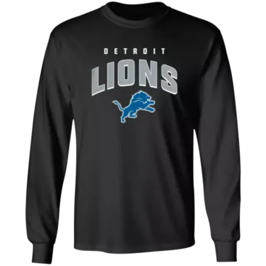 Men's Detroit Lions Long Sleeve Shirt | American Football Shirt | Sport Lover Gift