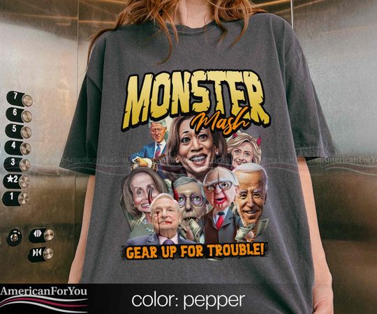 Halloween Election 2024 Shirt, Monster Mash Tshirt, Comfort Colors MAGA Tee