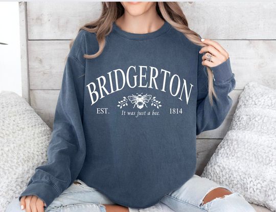Bridgerton Bee Collegiate Country Club Long Sleeve Tee | Coquette Bee Design | 'It Was Only a Bee' Shirt | Comfort Colors | Fandom KAnthony