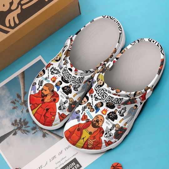 Drake Clogs, Custom Rap Edition, Holiday Present, Gift for Music Lovers