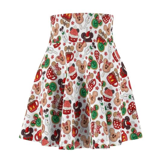 Christmas Treats Skirt-  Disney Bounding Christmas Skirt - Women's Skater Skirt  - Express