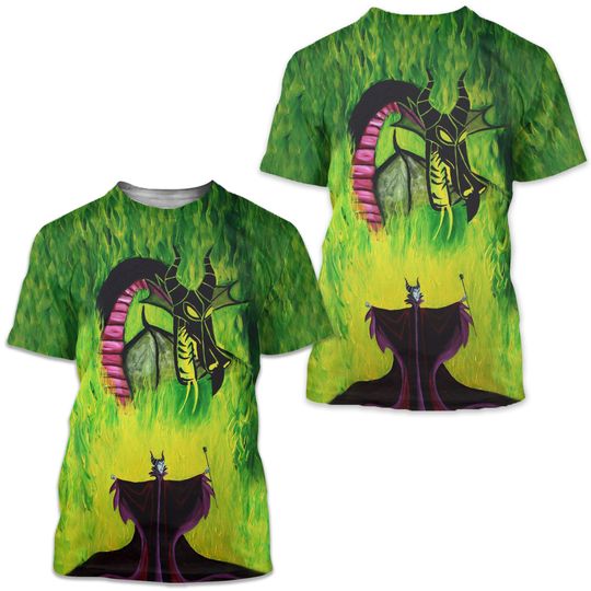 2024 Disney Maleficent 3D T-shirt