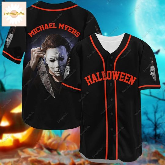 Hallowen Michael Myers Baseball Jersey, Vintage Halloween Shirt