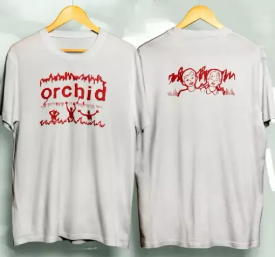 Orchid Band Concert Tour Double Sided Cotton Shirt Unisex Adult Full Size