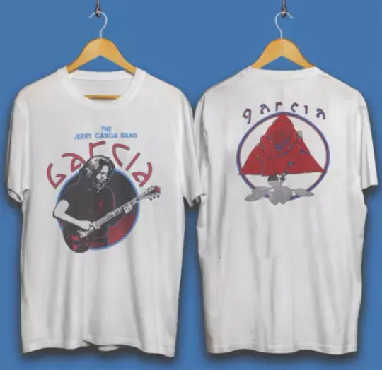1981 Jerry Garcia Band Tour Jersey T shirt, Concert Double Sided Short Sleeve Shirt, Music Lover Gift, 2024 Music Tour Merch