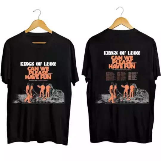 Kings Of Leon - Can We Please Have Fun US Tour 2024 Shirt, Concert Double Sided Short Sleeve Shirt, Music Lover Gift, 2024 Music Tour Merch