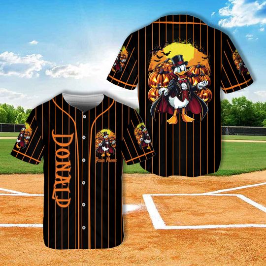 Custom Mickey And Friends Halloween Baseball Jersey Ddisney Mickey Halloween Family