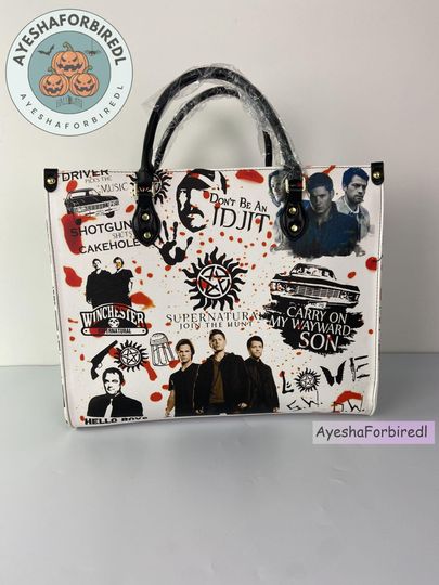Supernatural Handbag, Supernatural Leather Bag, Supernatural Shoulder Bag, Crossbody Bag, Top Handle Bag, Vintage Bag
