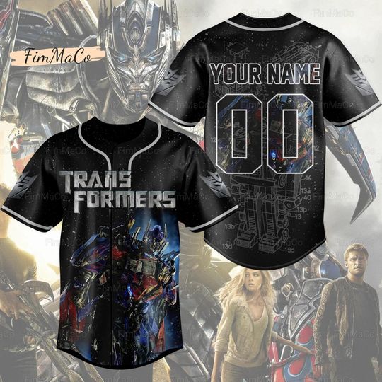 Halloween Personalized Transformers Jersey, Transformers Baseball Jersey Team