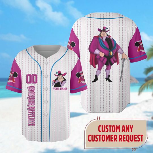 Custom Governor Ratcliffe Baseball Jersey, Pocahontas Baseball Jersey Team