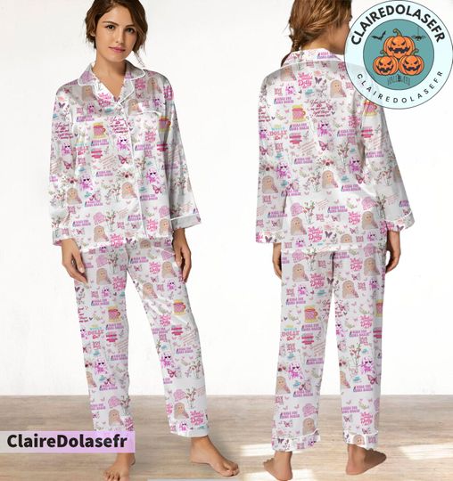 Dolly Parton Pajamas Set, Dolly Parton Pyjamas Set, Holiday Pajamas Pants, Women Pajamas Set, Custom Sleepwear Pajamas, Halloween Xmas Gift