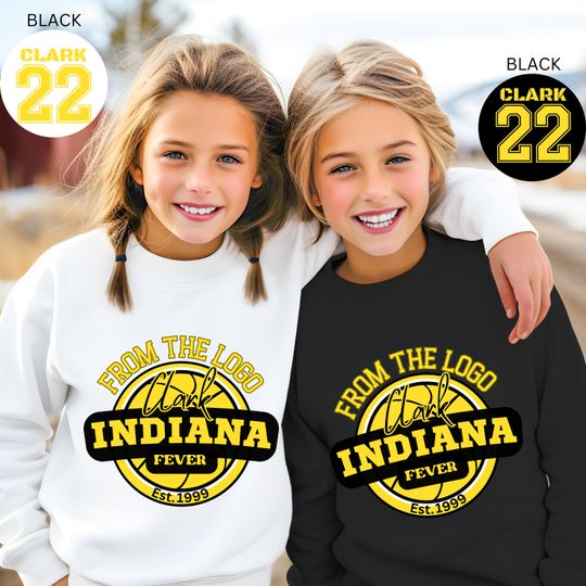 From The Logo 22 Youth Sweater, Caitlin Clark Tee Shirt, Caitlin Clark Fever Basketball Youth Sweater, Caitlin Clark Indiana Youth Fan Shirt
