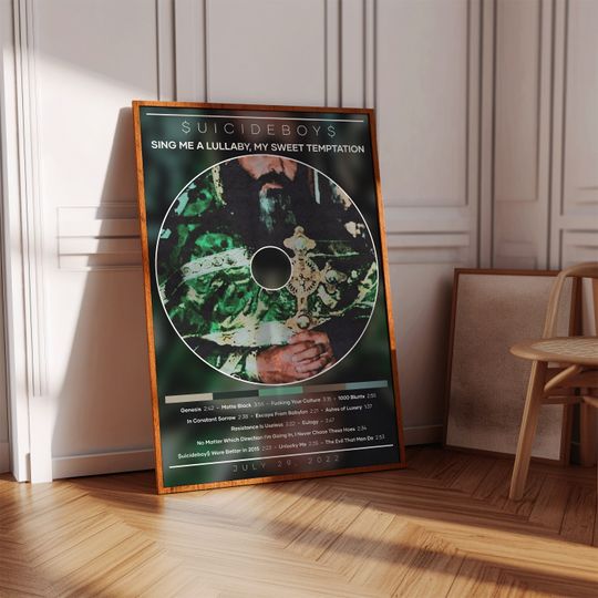 Suicideboys Poster | Sing Me a Lullaby, My Sweet Temptation Poster | Album Poster Print | Album Cover Poster | Rap Poster | Room Decor
