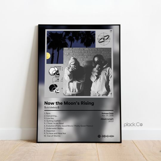 Suicideboys - Not The Moon's Rising - Custom Album Print - Hip Hop Wall Art - Custom Album Cover - Suicideboys Poster - Gift Ideas - Hip Hop