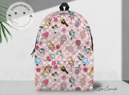 BlueyDad Backpack, BlueyDad Family Back to School Backpack, BlueyDad Bingo Backpack, Kid School Backpack, Backpack Gift