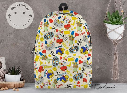 The Simpsons Family Backpack, The Simpsons Back to School Backpack, Kid School Backpack, Backpack Gift