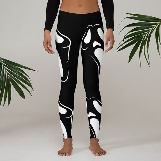Scream Mask Halloween Costume | leggings