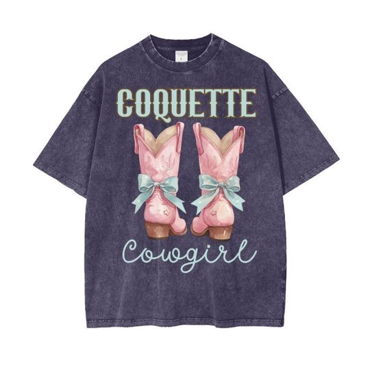 Coquette Cowgirl Shirt, Cowboy Boots TShirt for Women, Western Shirts, Wild West gifts, Southern Womens T-Shirts, Cowgirl tShirt