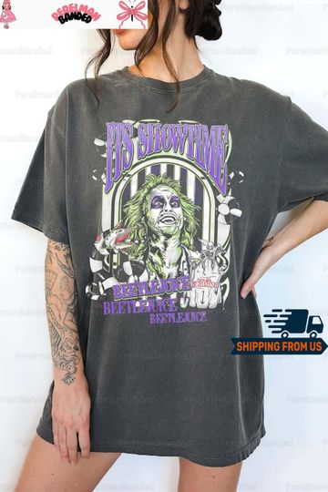 Vintage Beetlejuice Comfort Colors Shirt, Horror Movie Shirt, Halloween 80S Movie Tshirt, Retro Beetlejuice Tee Shirt, Halloween Gift