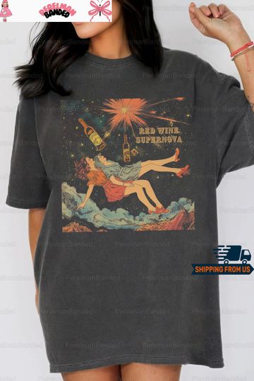 Chappell Roan Red Wine Supernova Comfort Colors, Midwest Princess Tour Shirt, Pink Pony Girl Tee, Sapphic Lesbian Shirt, Gift For Fan