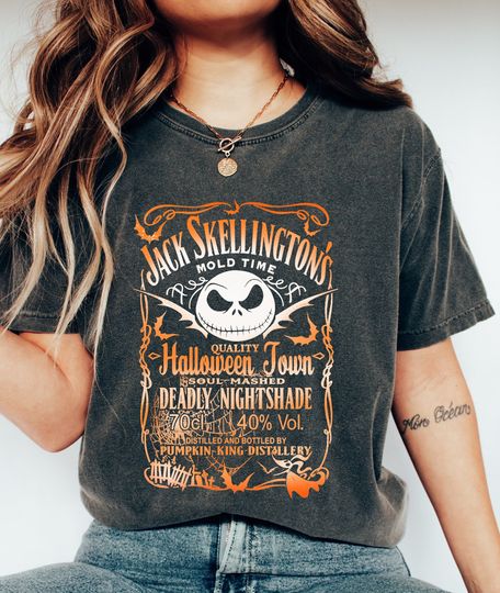 Jack Skellington's Brewery Halloween Tee, Nightmare Before Christmas T-shirt, Cute Skeleton Halloween, Whiskey Holiday Shirt