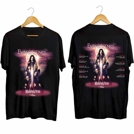 Evanescence 2024 Tour Shirt, Evanescence Band Fan Shirt, Evanescence 2024 Concert Shirt