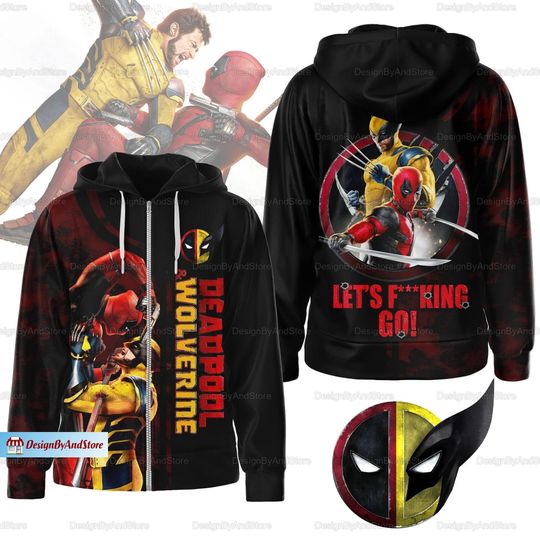 Deadpool And Wolverine Hoodie, Deadpool 3 Movie Shirt, Deadpool Wolverine Hoodie, Avengers Hoodie, Best Friends Hoodie