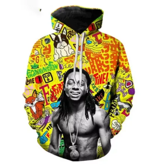 Lil Wayne 3D PRINTED HOODIE   new gift hoodie shirt best hoodie