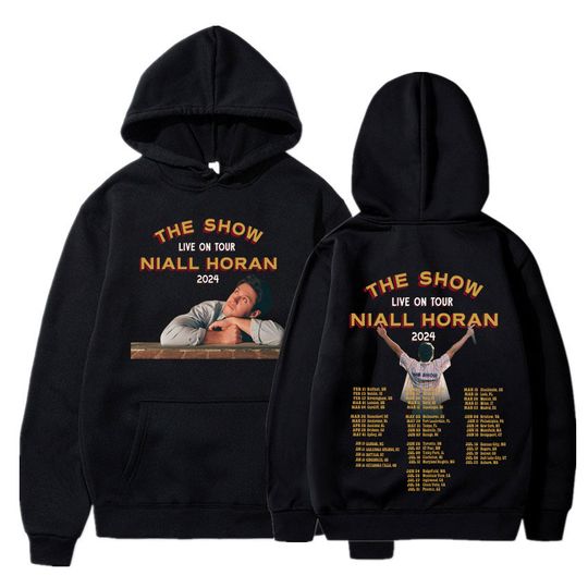 Niall Horan 2024 The Show Live on Tour Concert Hoodies, Unisex Fashion Vintage Casual Aesthetic Oversized Pullovers