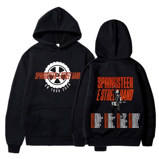 Bruce Springsteen and E Street Band 2024 Tour Hoodies, Men Women Fashion Harajuku Long Sleeve Oversized Streetwear