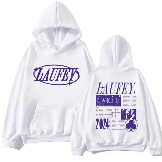 Laufey Tour 2024 Hoodie Harajuku Hip Hop Pullover Top Man Woman, Fans Gift Hooded Streetwear Comfortable Soft Clothing