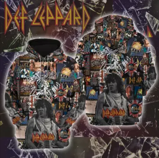 Def Leppard  All Over Print Hoodie, Music Tour 3d Shirt, Gift For Fans, Music Concert Gift
