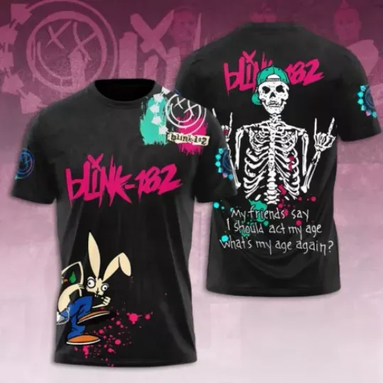 Unisex 3D B182 T-Shirt Music Band For Men And Women Shirt Full Sizes S To 6