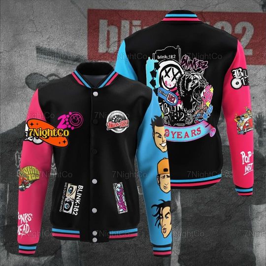 B182 Baseball Jacket, B182 Band Jacket, Retro B182 College Jacket, B182 Tour 2024 Shirt, Rock And Roll Gift