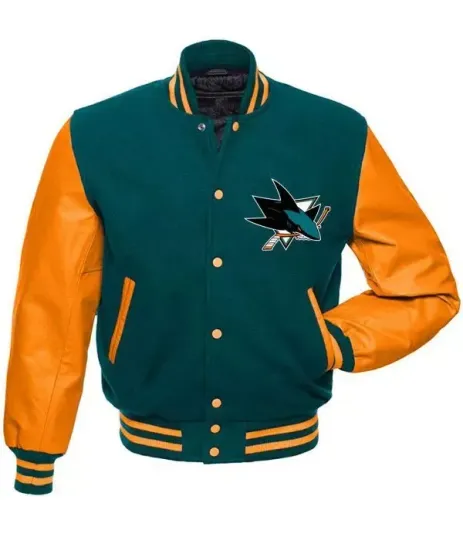 San Jose Sharks Pacific Varsity Jacket, Coat, Birthday Gift, Sport Gifts