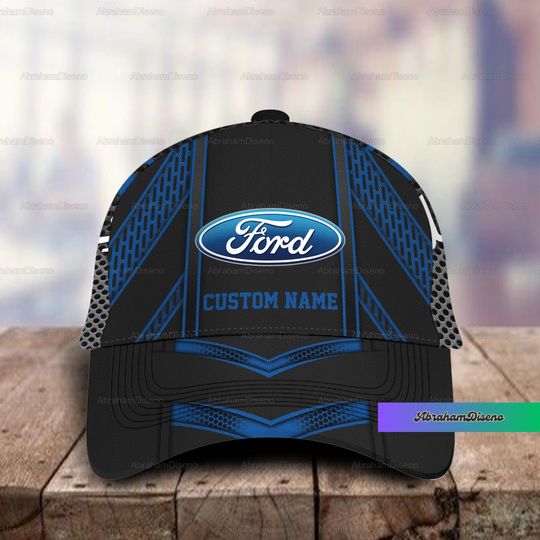 Personalized Ford Cap, Ford Racing Hats, Custom Name Cap, Ford Baseball Cap, Ford Men Cap, Gift For Dad, Fathers Day Gift