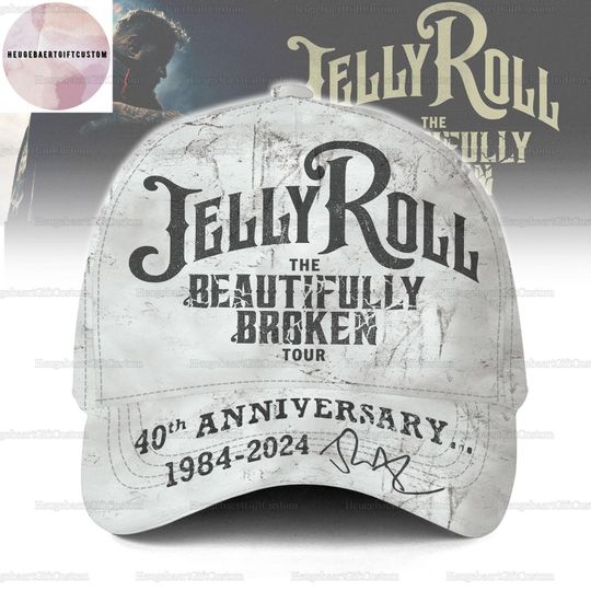Jelly Roll The Beautifully Broken Cap, Jelly Roll 40th Anniversary Cap, Jelly Roll Tour 2024 Hat, Jelly Roll Merch, Jelly Roll Gift