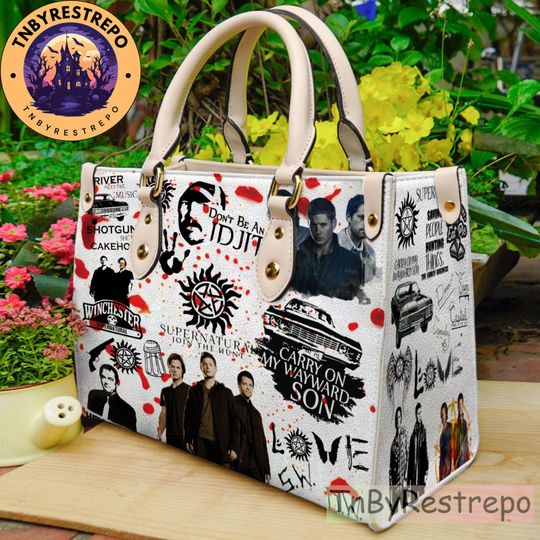 Supernatural Leather Handbag, Supernatural Handbag, Crossbody Bag, Shopping Bag, Top Handle Bag