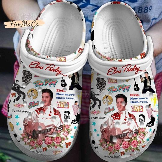 Elvis Presley Clogs, Elvis Presley Sandals, Elvis Presley Summer Shoes, Elvis 2024 Shoes, Elvis Tour Shoes, Elvis Fan Gift Shoes