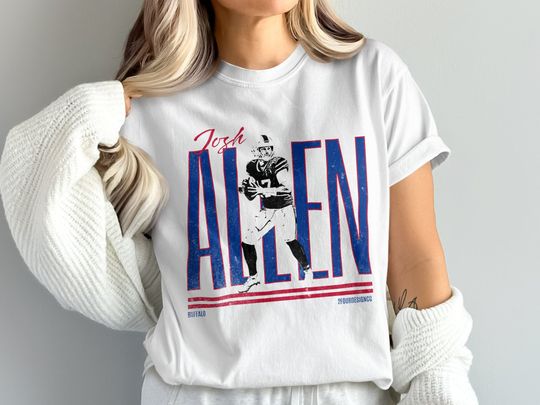 Josh Allen shirt - Buffalo football, Great White Buffalo Unisex Supersoft tee