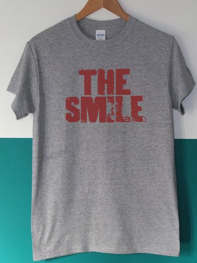 The Smile, Thom Yorke, band, logo, Radiohead - screen printed t-shirt