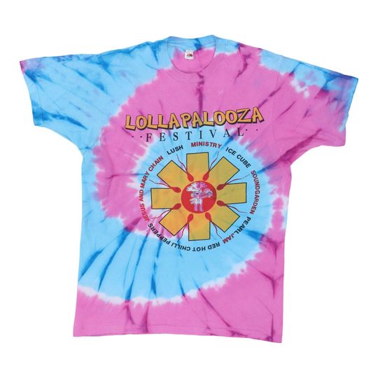 vintage 1992 Lollapalooza Red Hot Chili Peppers Concert Shirt