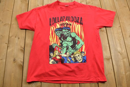RARE Dead Stock 1994 Lollapalooza Tour T-shirt / Band Tee / Single Stitch / Made in USA